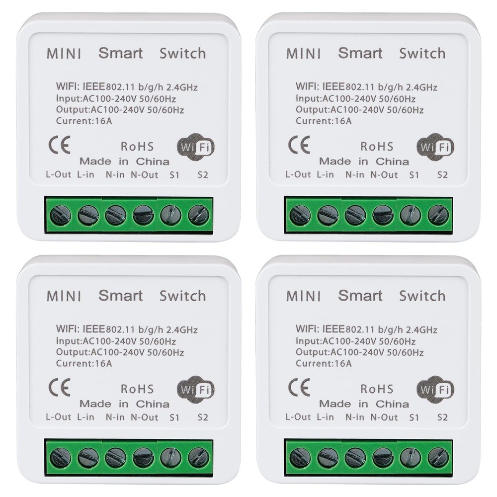 WiFi Smart Switch Light Switch, Compatible with Alexa/Google Home, APP Remote...