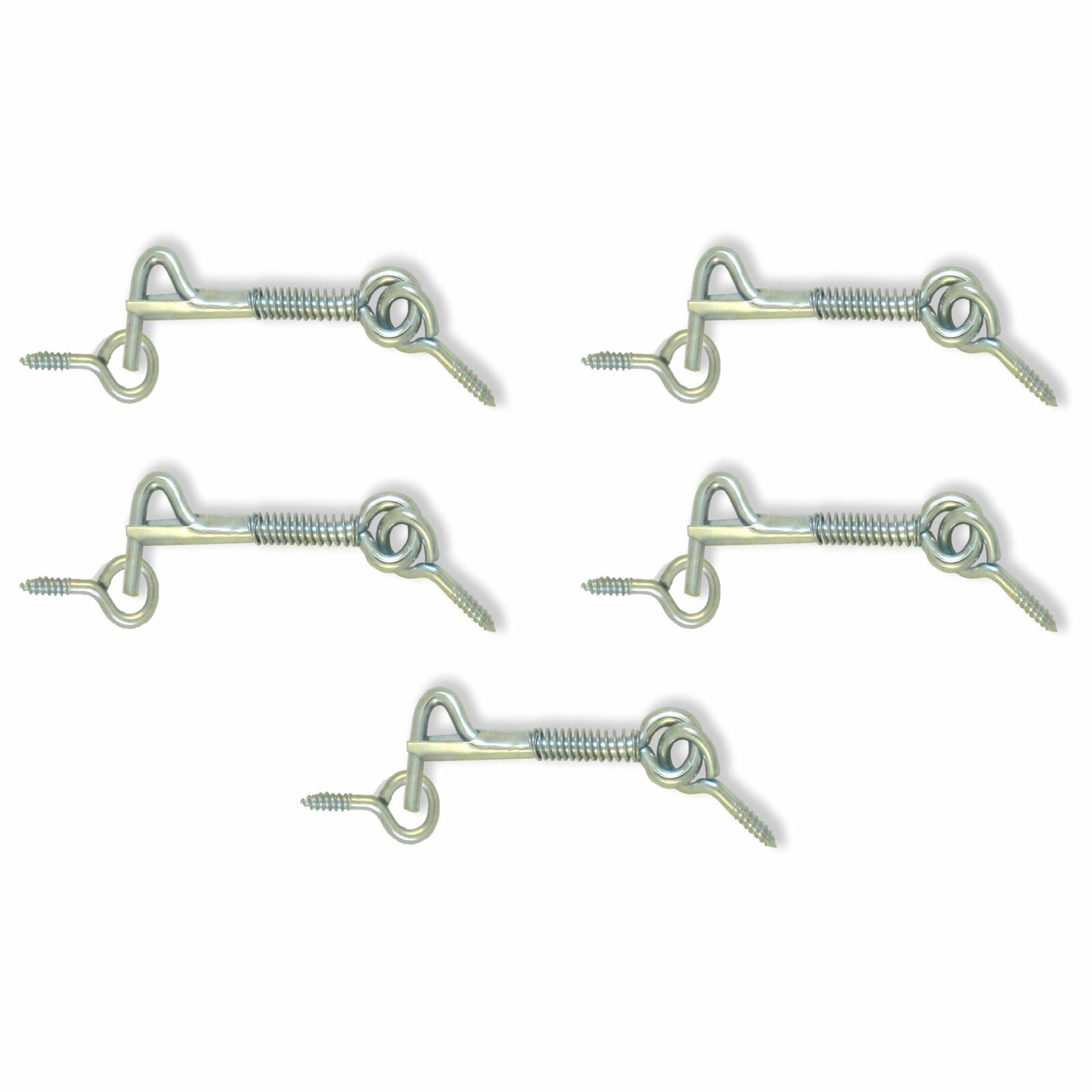 Safety Hook & Eye Latch, Zinc, 2 1/2 Inch 5 pack ALDABA o GANCHO con Cerrojo gallery