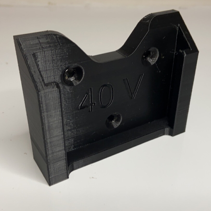 4 PACK, Dewalt 40V 4 Ah Battery Holder, Black, Pack of 4 (BATTERY NO INCLUDED) gallery