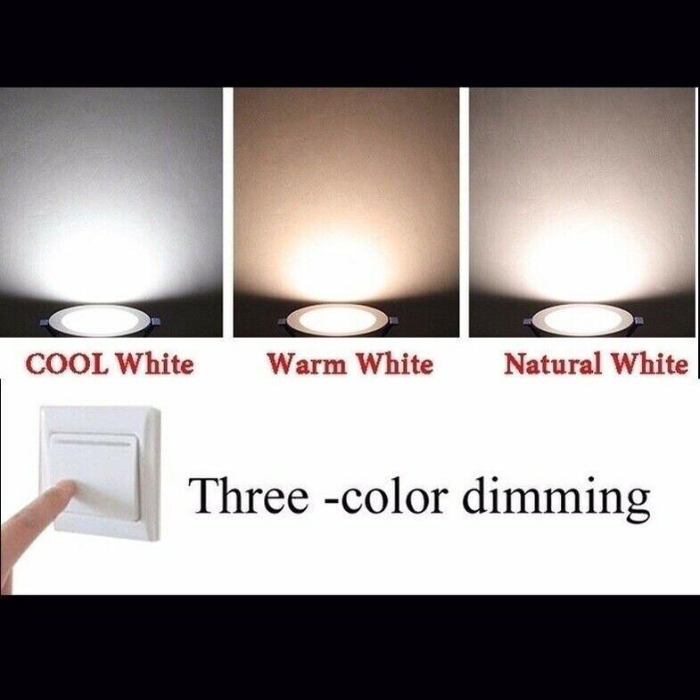10/20PCS Dimmable LED Downlight 7W Recessed Ceiling Light Panel Light 85V-265V gallery