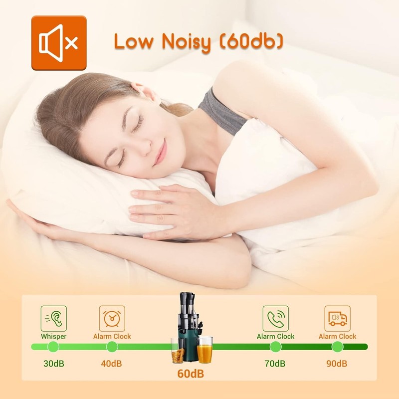 Slow Juicer Machine Masticating Cold Press Juicers Squeezer Vegetable Processor gallery