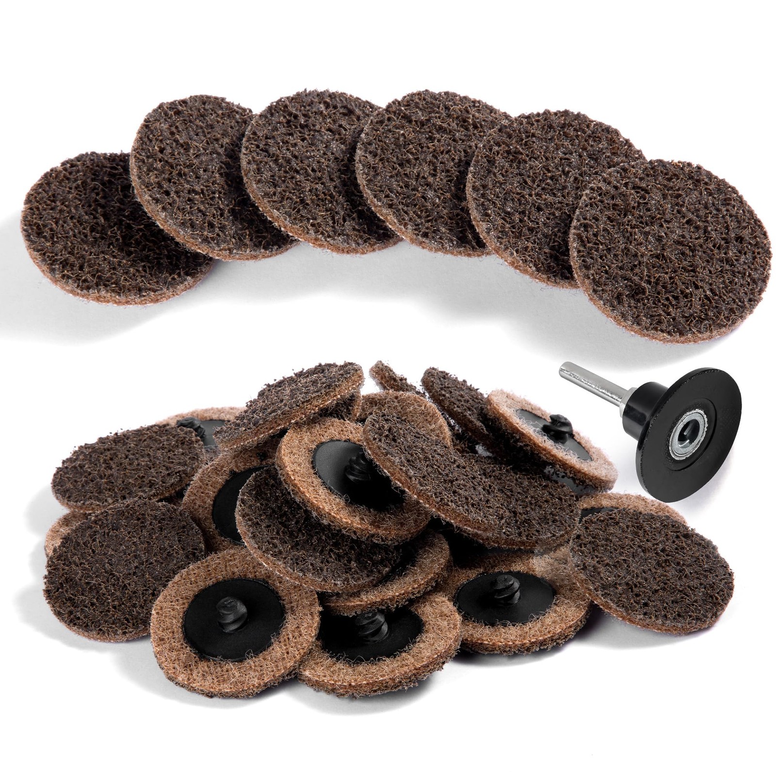 Shawya 25 PCS Sanding Discs 2 Inch Coarse Quick Change Disc 2 inches, Brown gallery