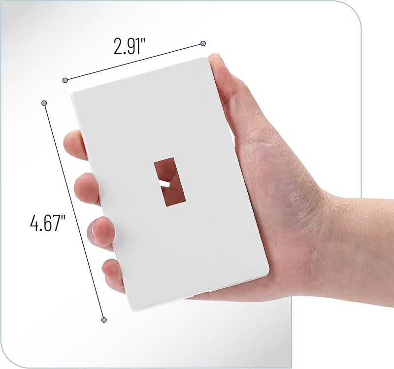 10 PCS Light Plates Switch Covers, Screwless, Toggle Switch Cover, Thermoplastic gallery