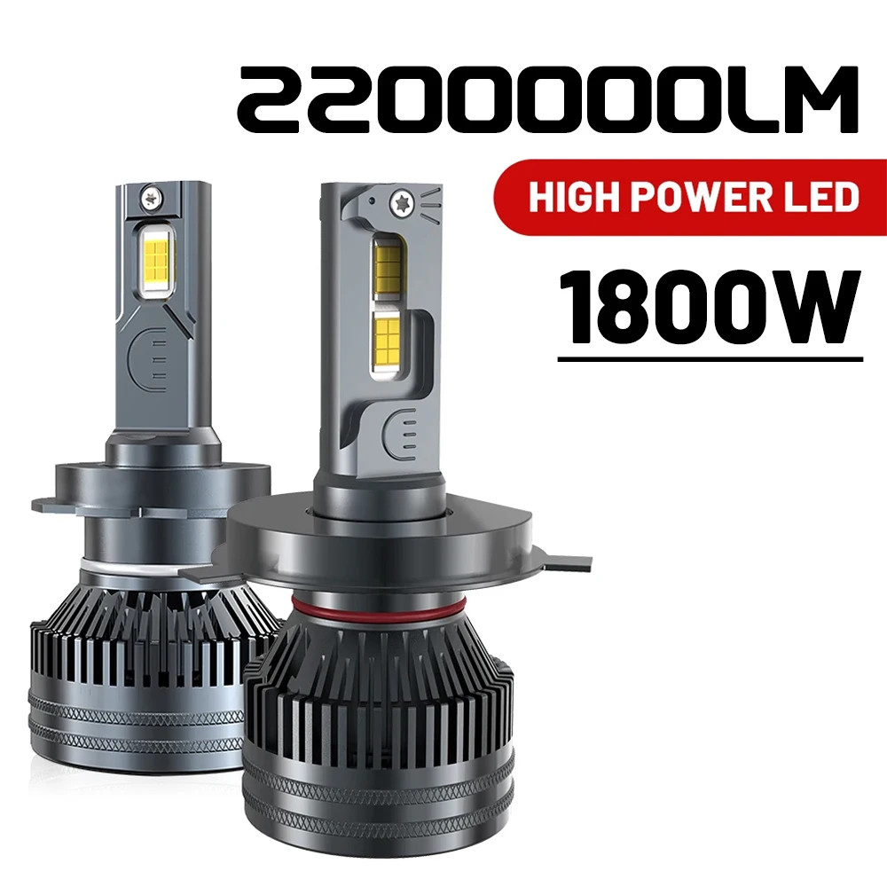 H7 H4 H11 LED Headlight 1800W High Power H1 H8 H9 9005 Turbo Lamp 6000K 12V 24V gallery
