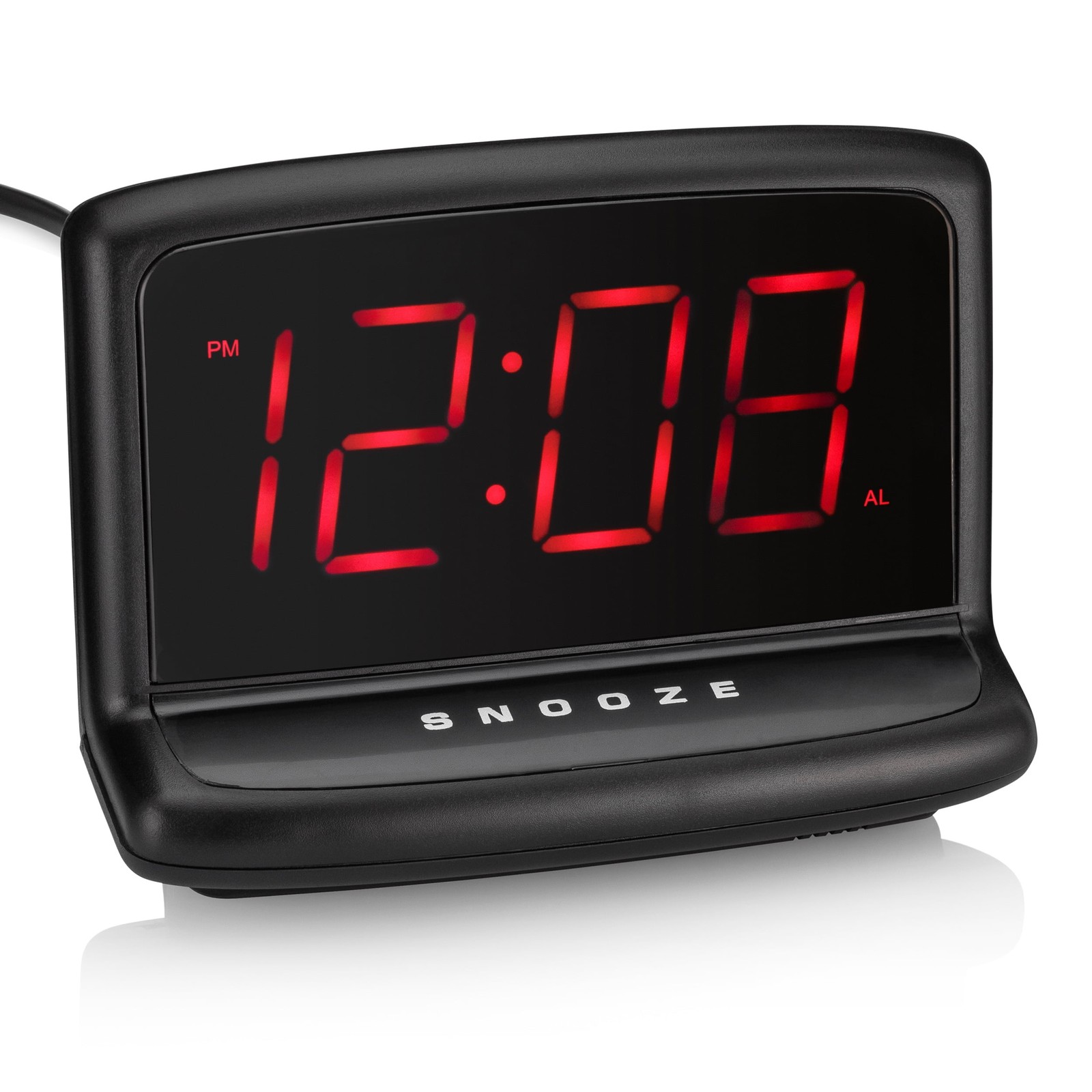 Black Electric Digital Deep Sleep Alarm Clock with Large 1.4” LED Display gallery