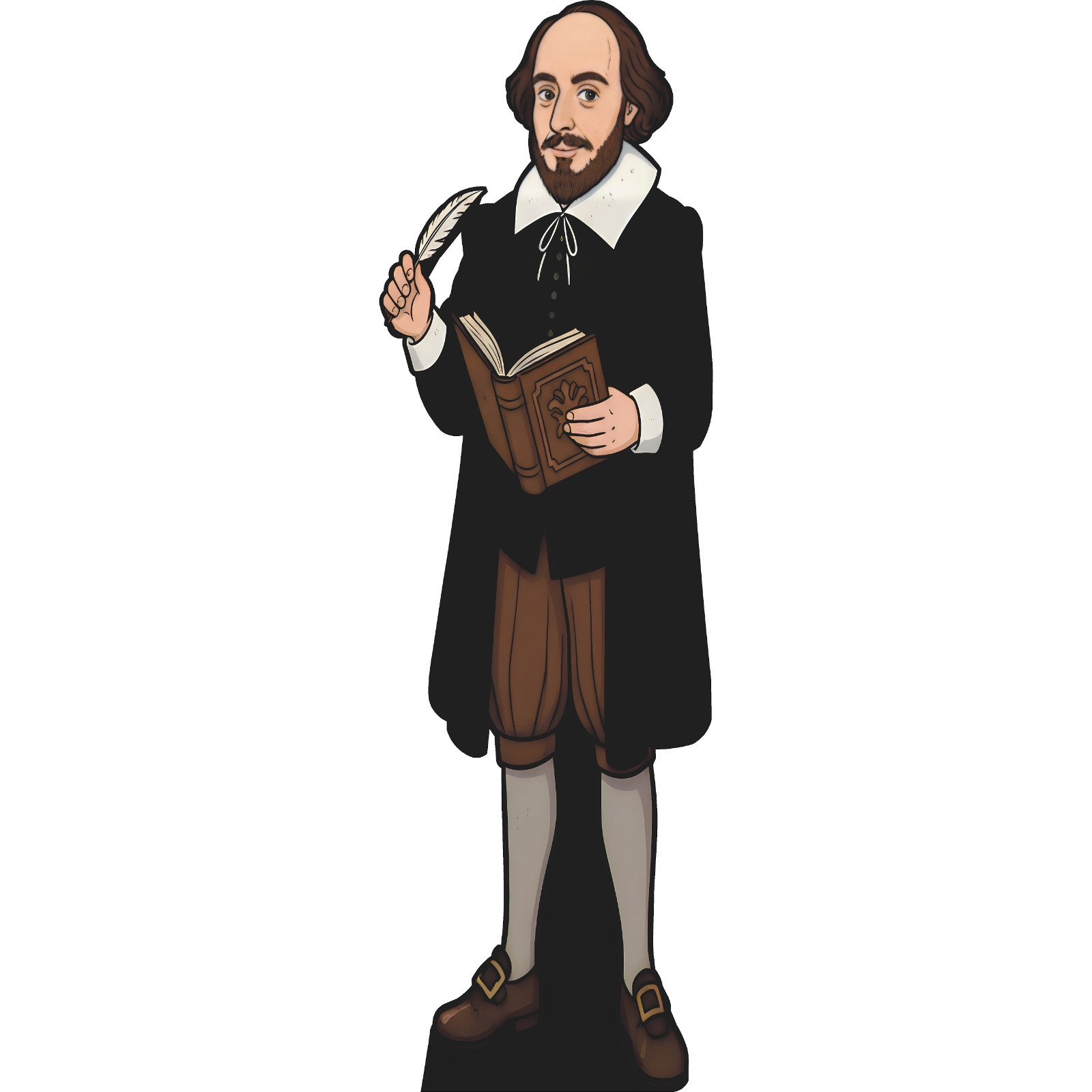 SP13547 William Shakespeare Illustration Cardboard Cutout Standee Standup gallery