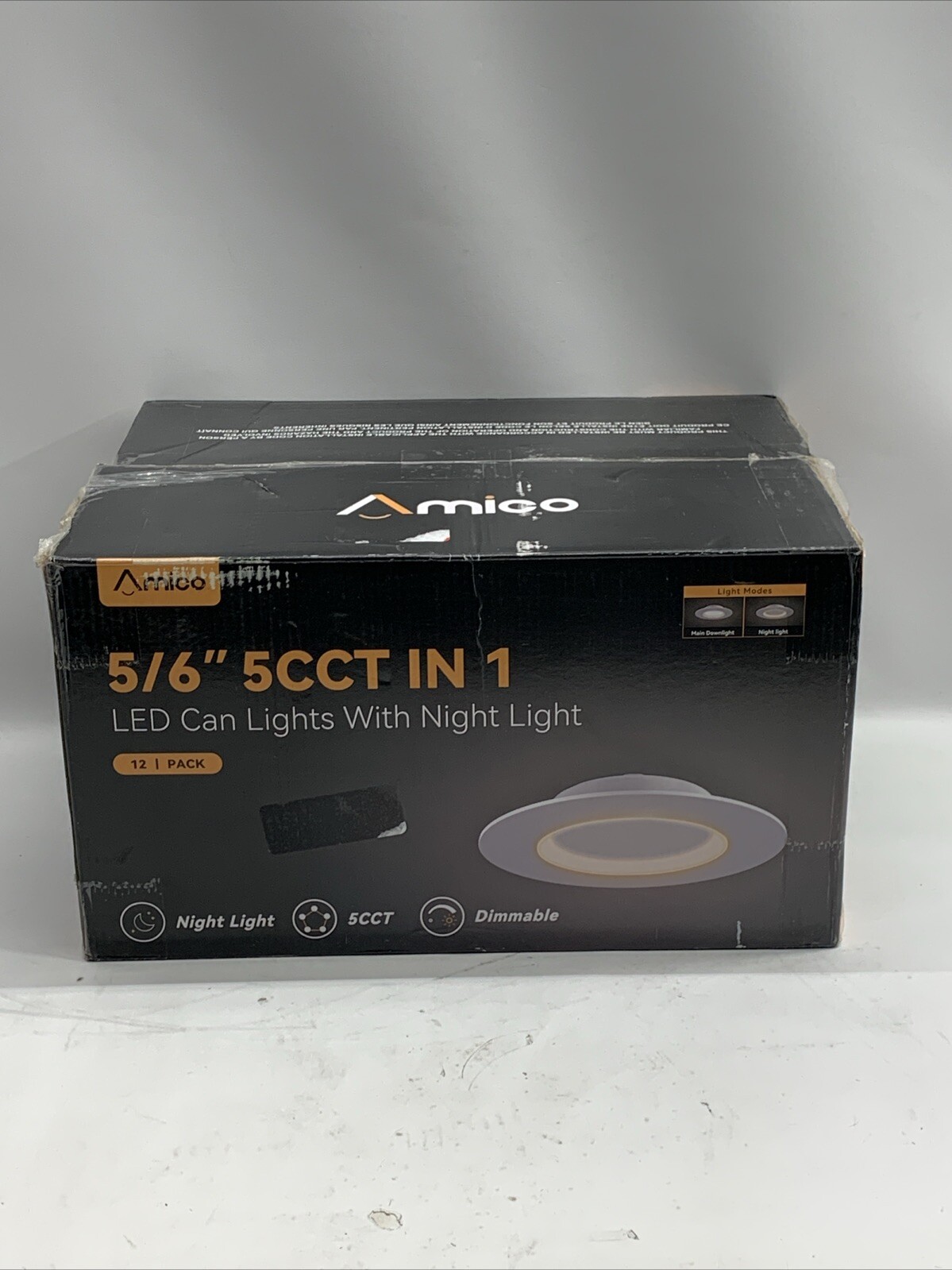 11-Pack 5/6” 5CCT in 1 LED Can Light w/Night Light 2700k/3000k/4000k/5000K/6000K gallery