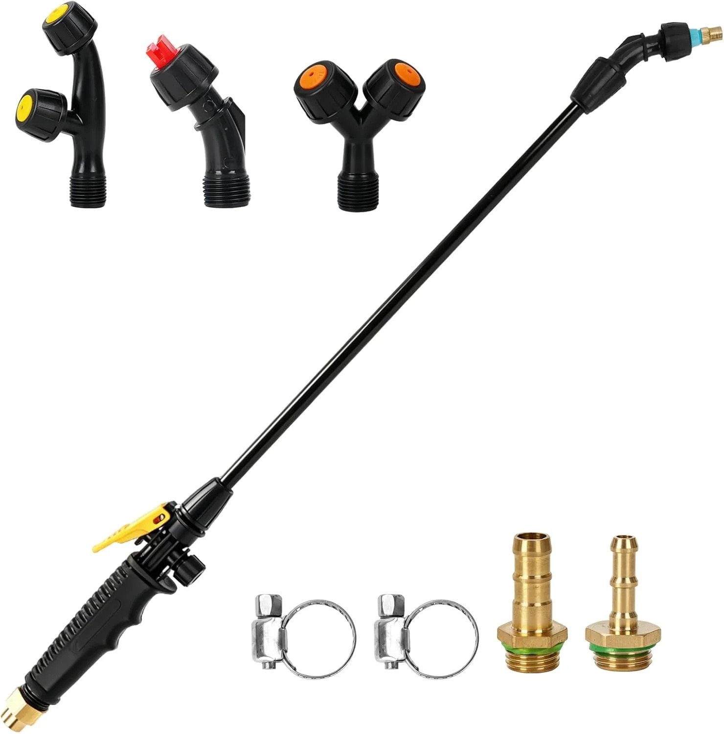 Sprayer Wand Replacement Kit, Acid Resistant Spray Wand with 4 Types Nozzles Bra gallery