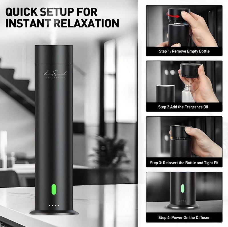 VanGogh360 Scent Diffuser 4900 Sqft Black HVAC Ready/ Aroma360 Hotel Collection gallery