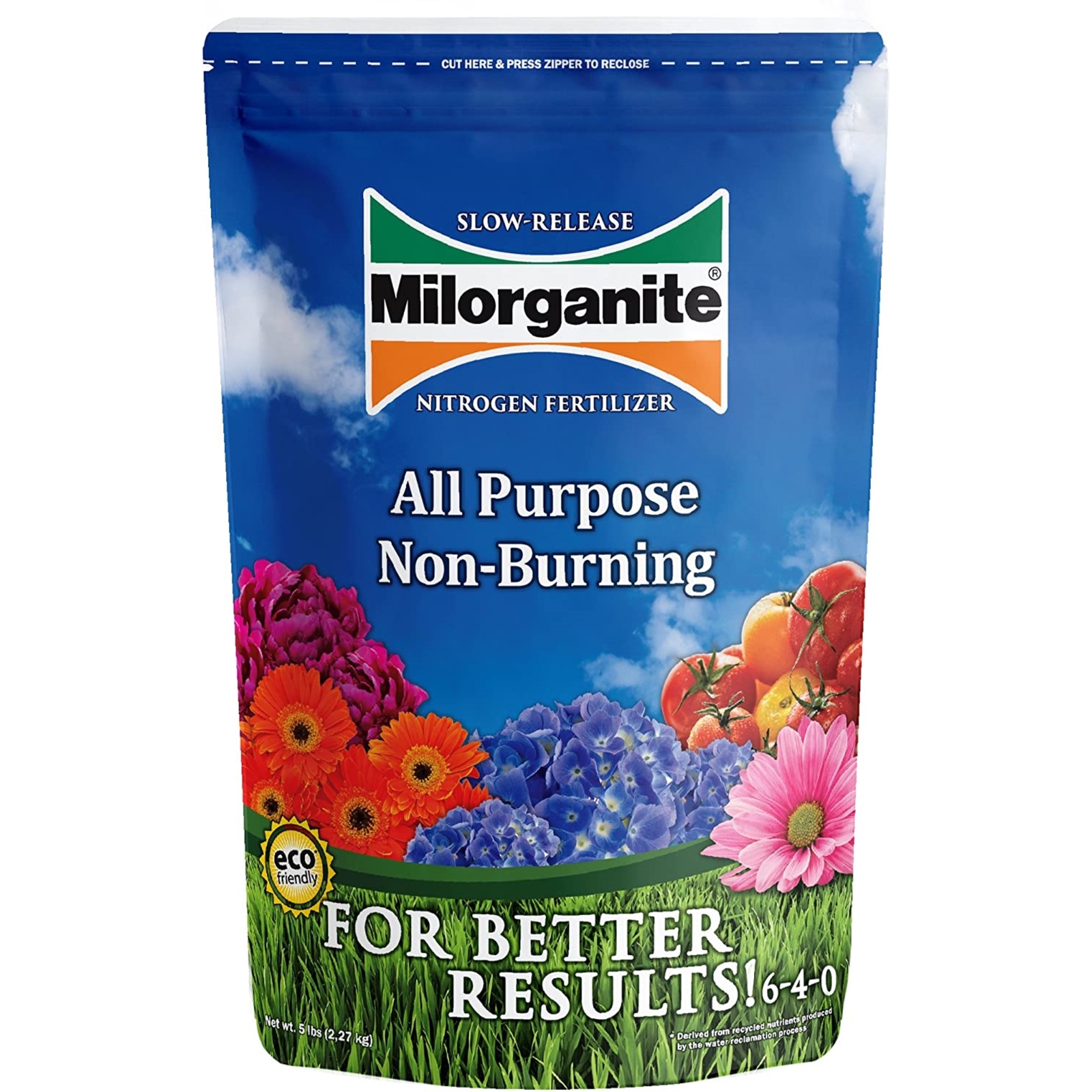 Milorganite All-Purpose Slow-Release Nitrogen Fertilizer 6-4-0, 5lb (Pack of 4) gallery