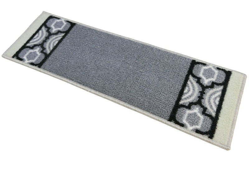 Machine Washable Low Profile Moroccan Trellis Stair Treads ( 8 in x 26 in ) gallery