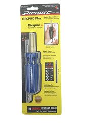 PICQUIC SIXPAC Plus Screwdriver Multi Bit with 7 Hex Bits – “Reflex Blue”