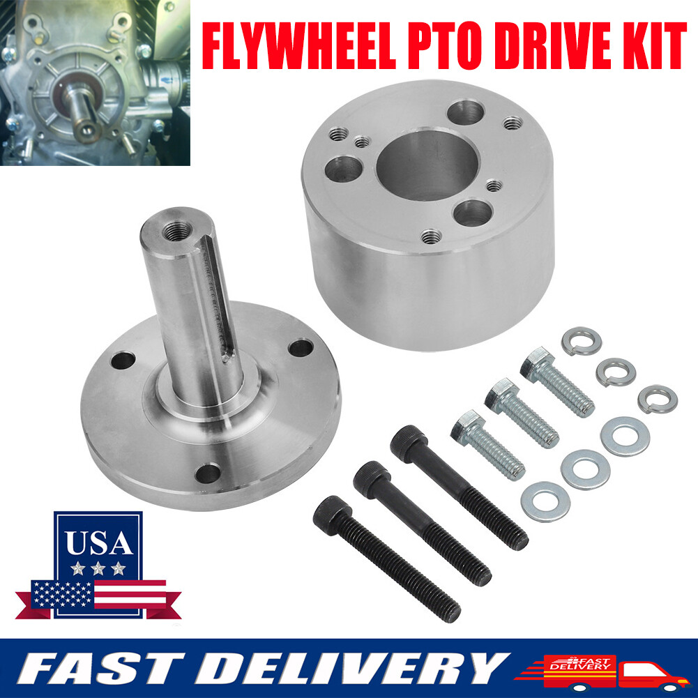 Universal For Predator 670 V-twin Engine Flywheel PTO Drive Shaft Kit Steel US gallery