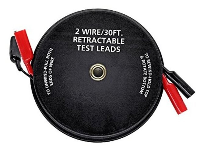 Cal Hawk Tools 2 Wire 30' Retractable Test Leads (18 Gauge) gallery