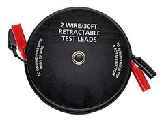 Cal Hawk Tools 2 Wire 30′ Retractable Test Leads (18 Gauge)