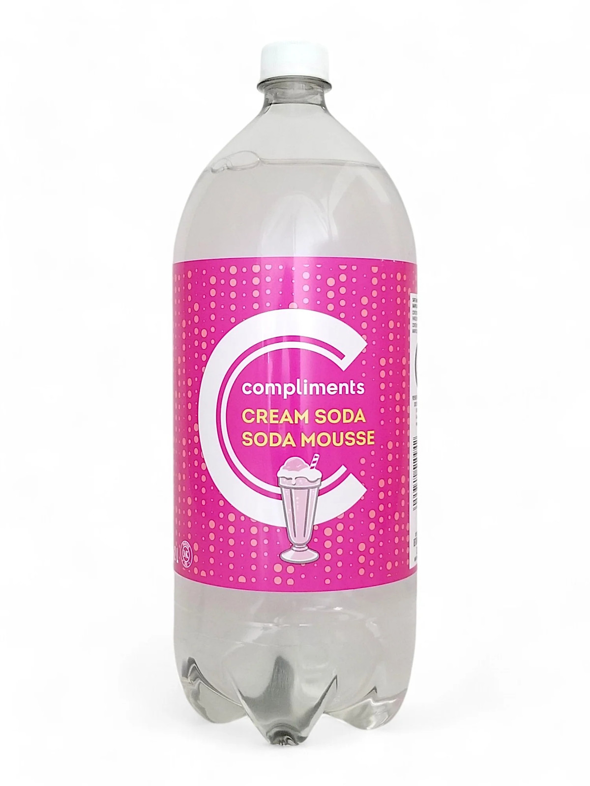 Compliments Soft Drink Clear Cream Soda, 2 Litre/67 fl. oz. Bottle gallery