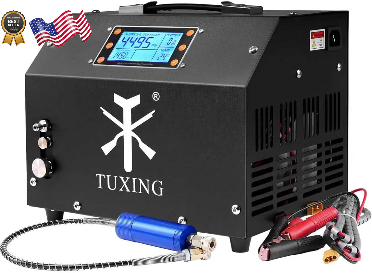 TUXING PCP Air Compressor 4500Psi Auto-Stop High Pressure Compressor Equipped gallery