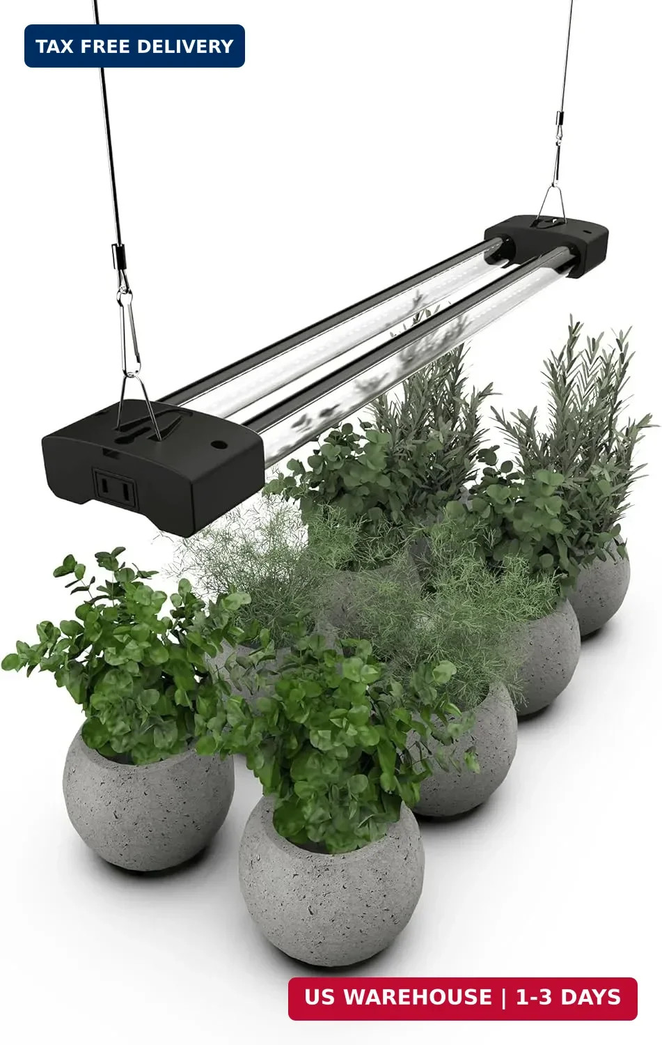 DYMOND BoostGro LED Grow Light Full Spectrum Linkable 5000K Daylight + 660nm Red gallery