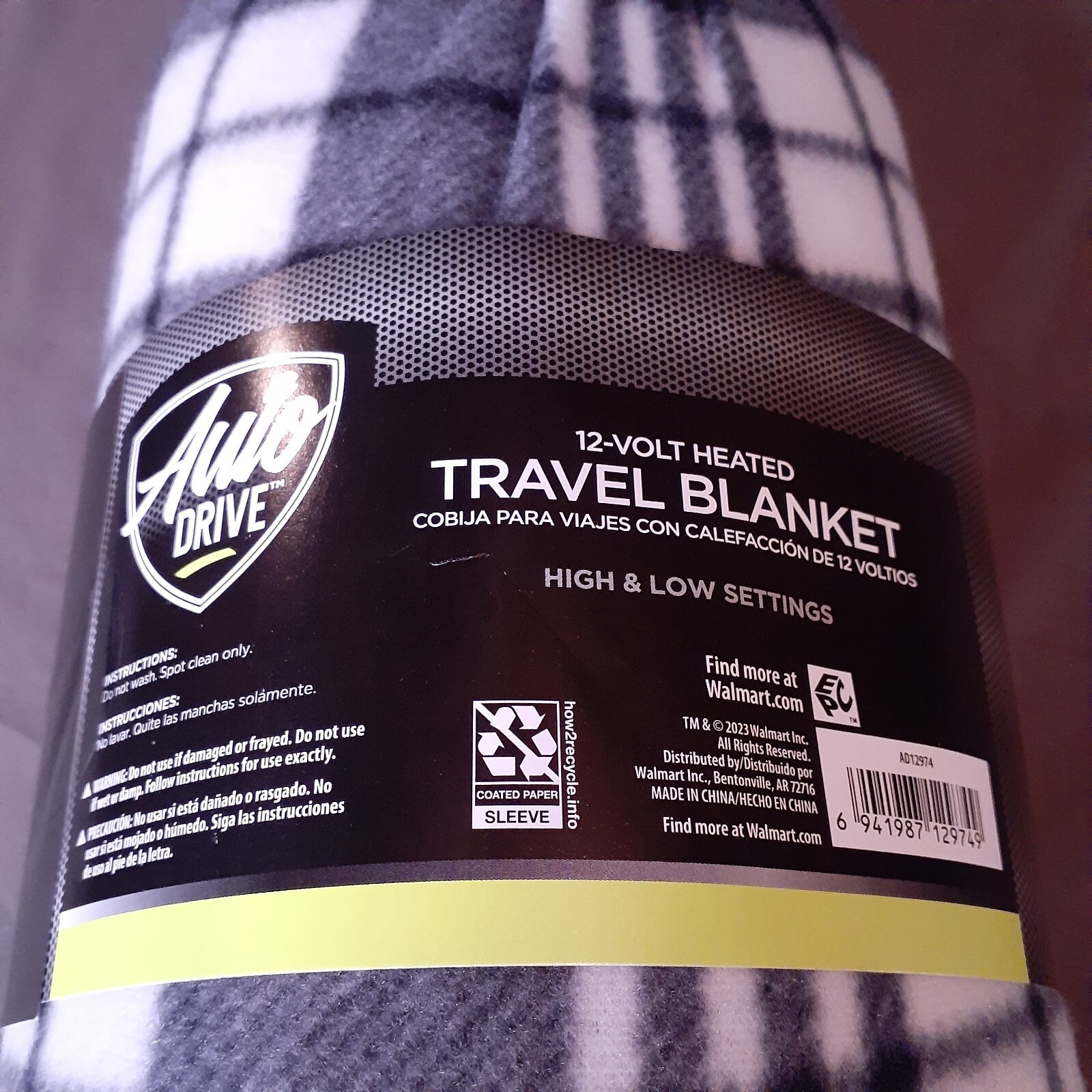 AutoDrive 12Volt Heated Travel Blanket. Assembled Product Dimensions 57in x 39in gallery