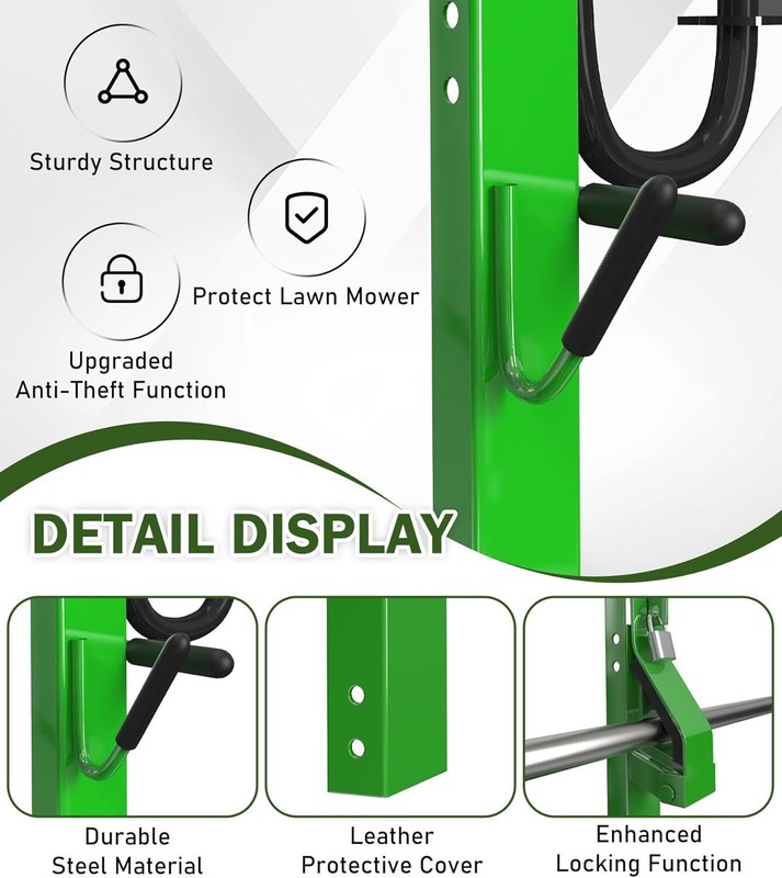 TIEWARDS 3 Place Weedeater Edge Trimmer Rack OPEN Landscape Trailer Lockable NEW gallery