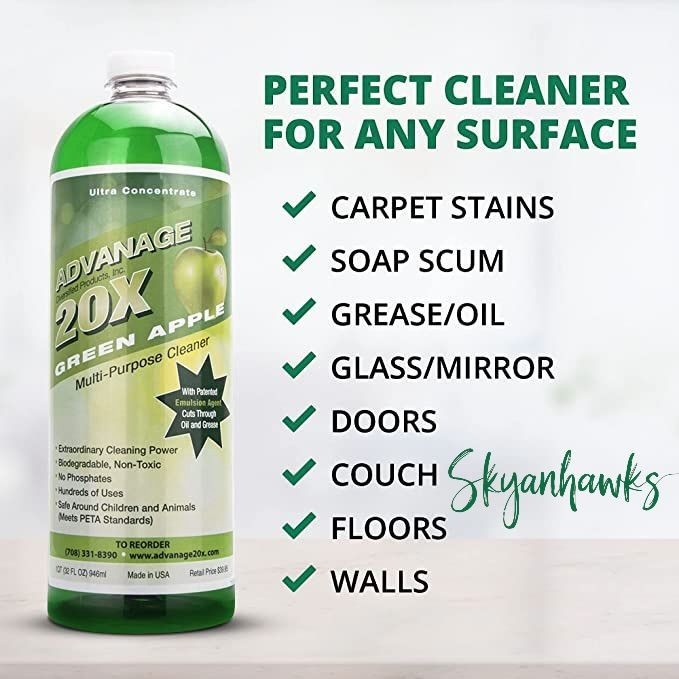 USAdvanage 20X Degreaser Household Cleaner Concentrate Refill, 32 oz Citrus gallery