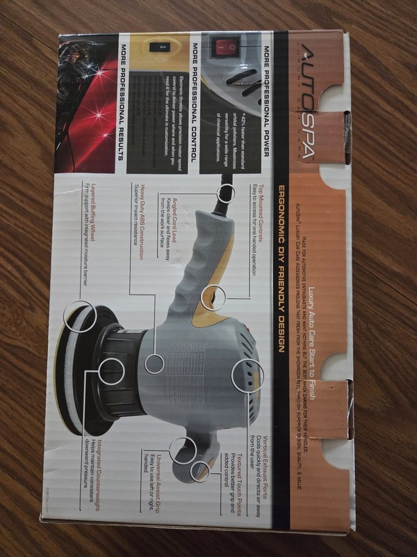 AUTO-SPA 6" Professional Dual-Action Orbital Polisher 120V Variable Speed Offset gallery