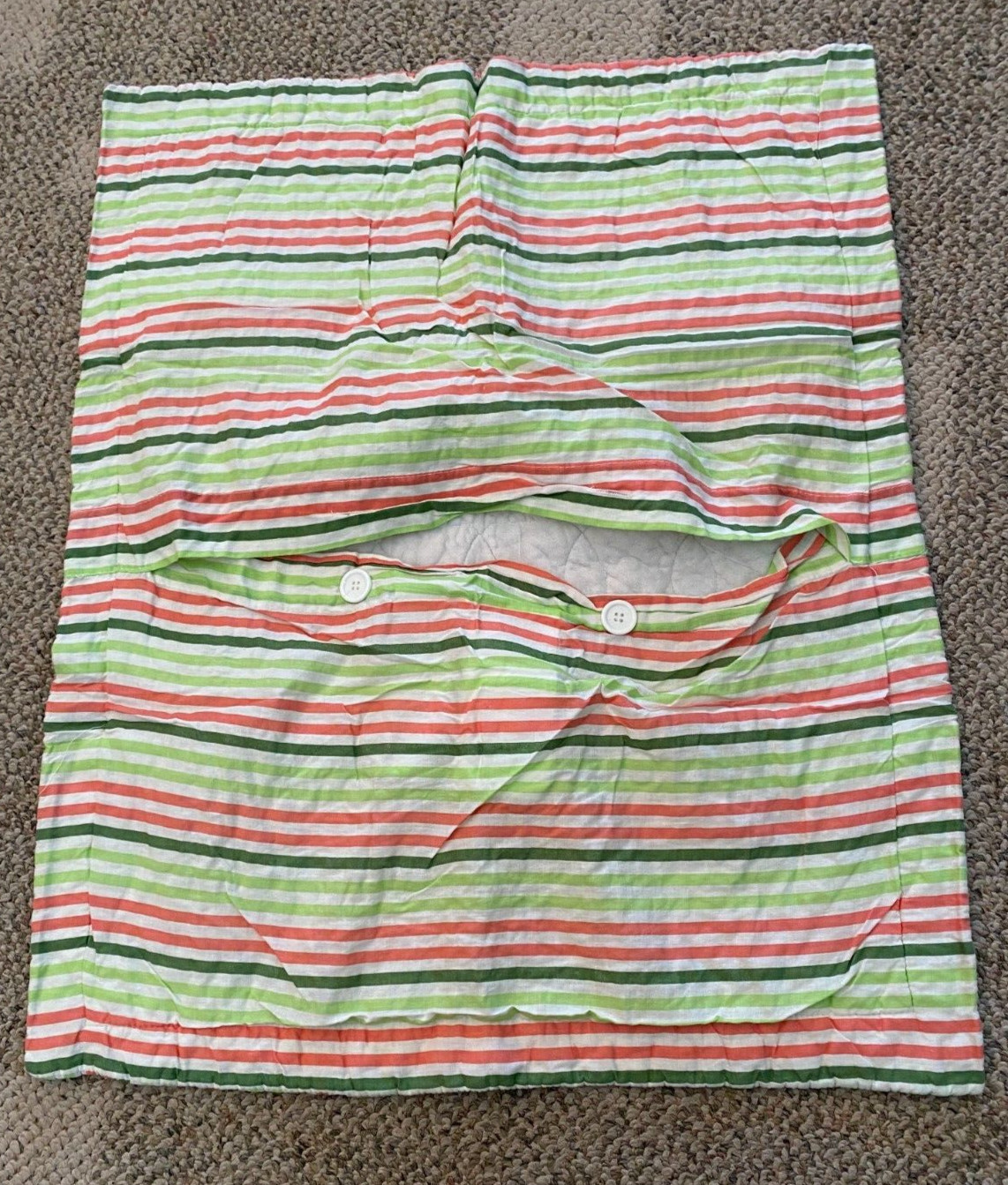 Standard Pillow Sham 20" x 26" Pink & Green Living Quarters Carmel Beach Girls gallery