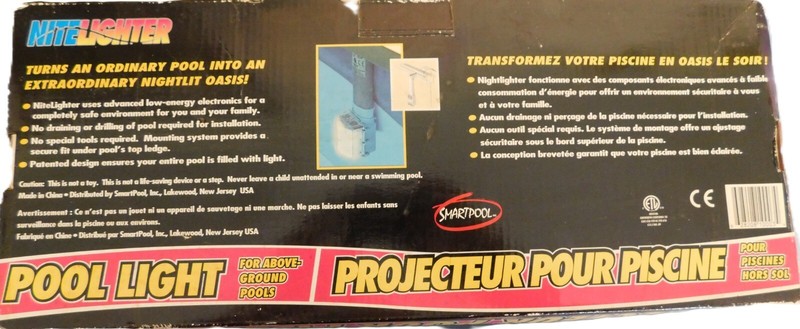 Smart Pool, Inc Nitelighter Aboveground Swimming Pool Light 35 Watt NIB Open Box gallery