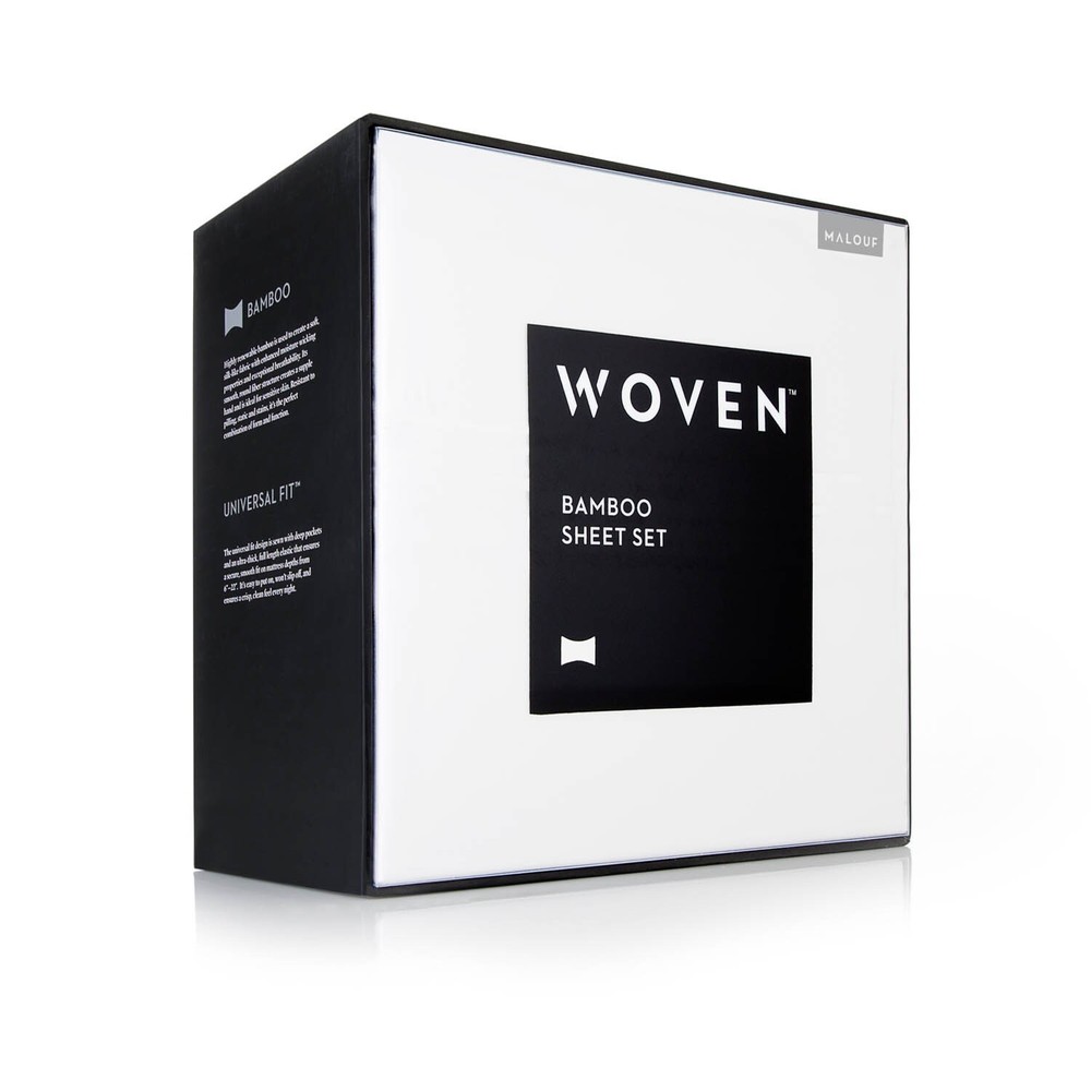 WOVEN BAMBOO BED SHEET SET