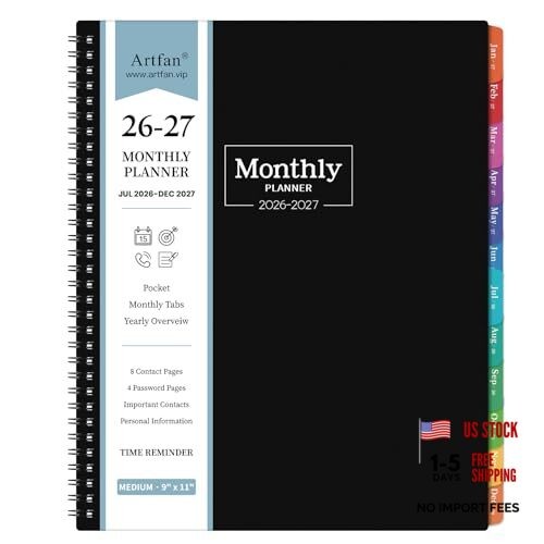 2026-2027 Monthly Planner - Bronze Black - JUL. 2026 - DEC. 2027 gallery