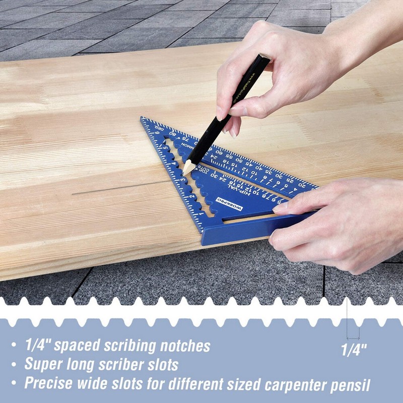 WORKPRO Rafter Square and Combination Square Tool Set Rafter Square Layout Tool gallery