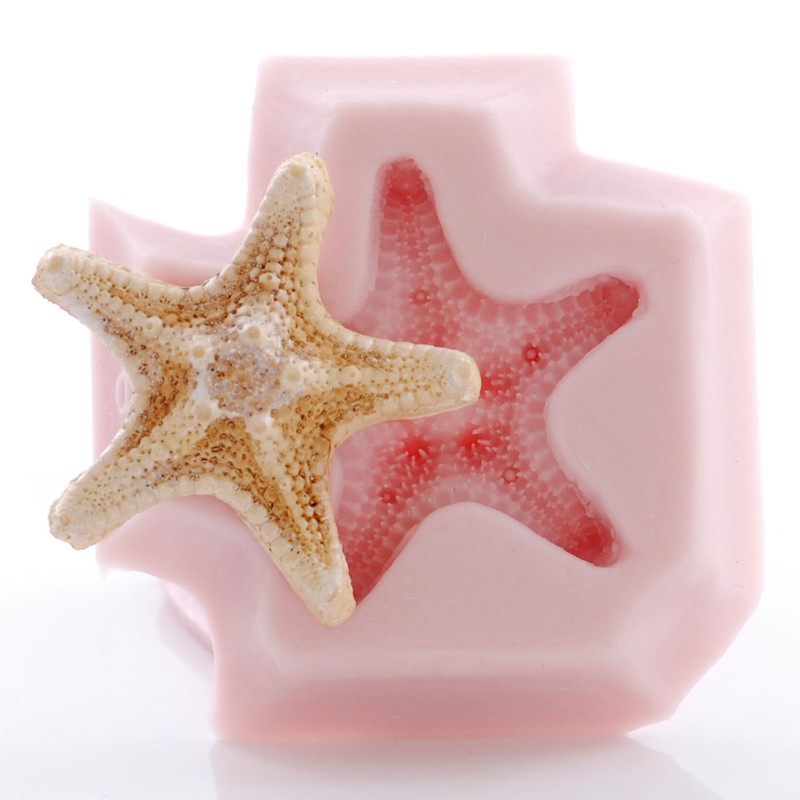 Knobby Starfish Silicone Mold Polymer Clay Resin Mints Candy Fondant Mould (883 gallery