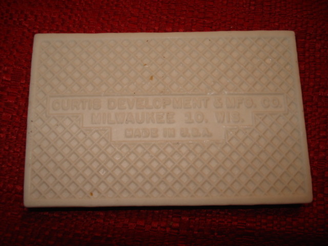 Ceramic Tile Curtis Development & MFG. CO. Address House Number 2 3/16" x 3.5" gallery