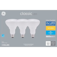 GE Classic LED 65 Watt Replacement Soft White BR30 Indoor Floodlight (3 pack)
