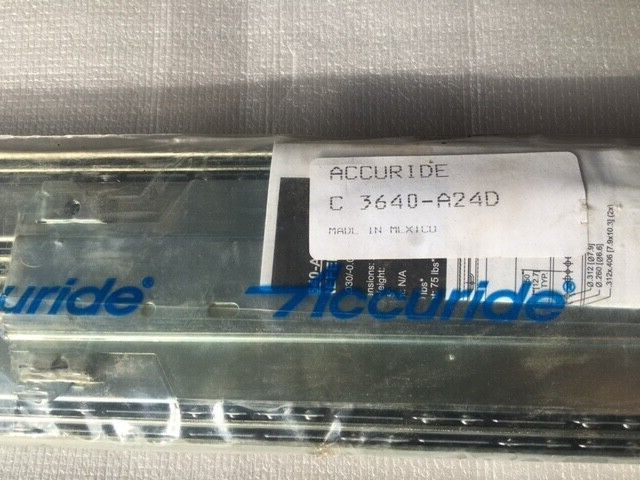Accuride 3640, C3640-A24D, 24" Full Extension, 200 lb Heavy Duty Slides - 1 Pair gallery