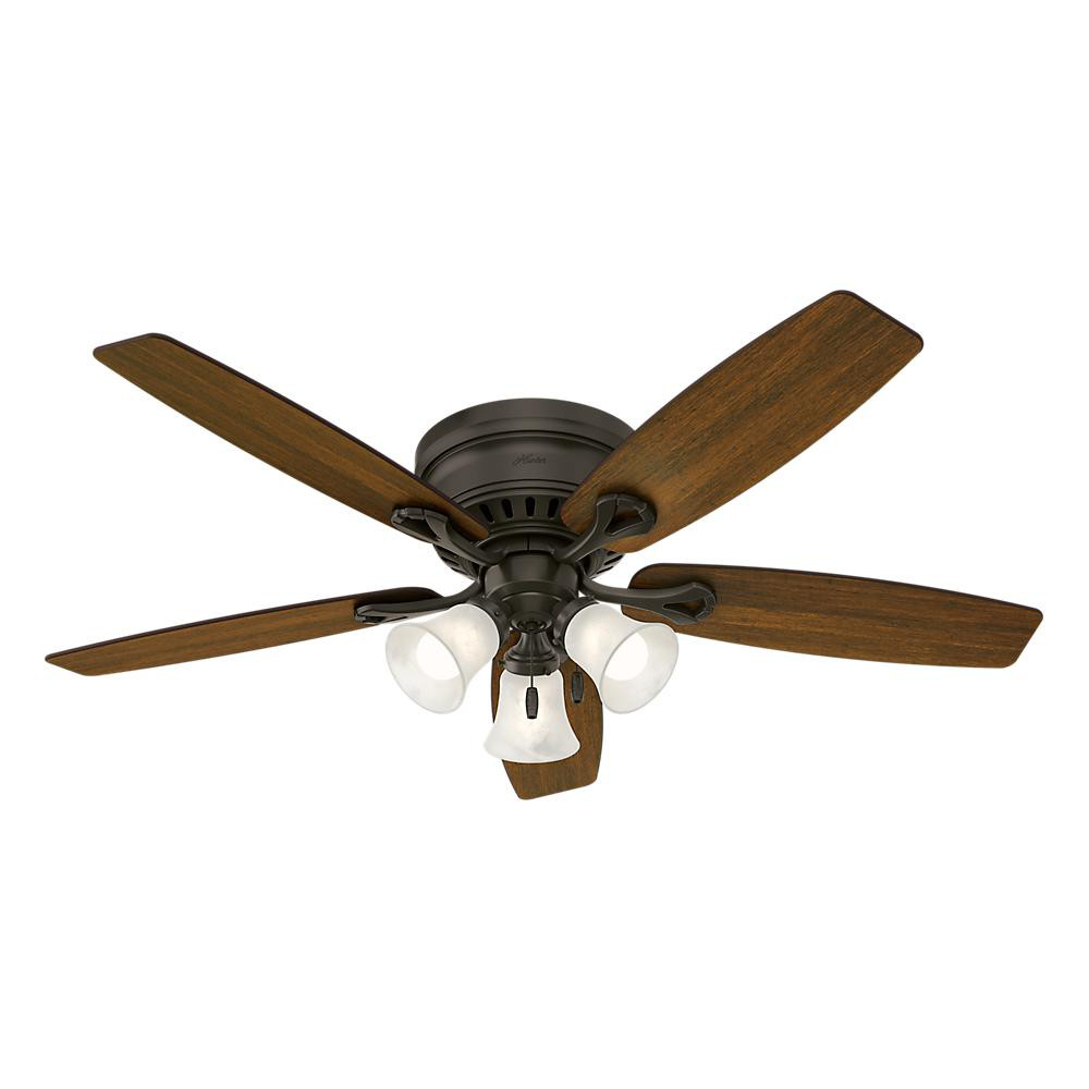 52in Ceiling Fan With Light Kit LED Oakhurst Bronze Low Profile gallery
