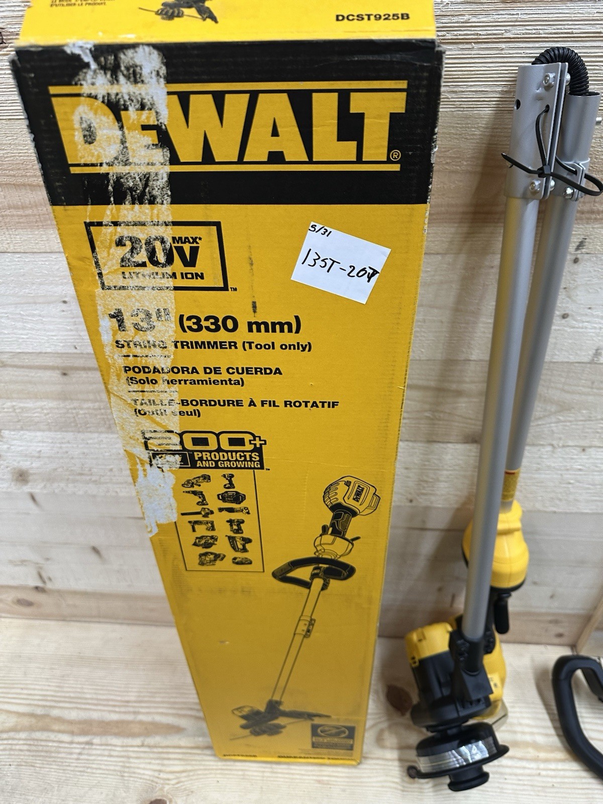 Dewalt DCST925B 20V MAX* 13 in. String Trimmer Tool Only (13ST-20T) Open Box gallery