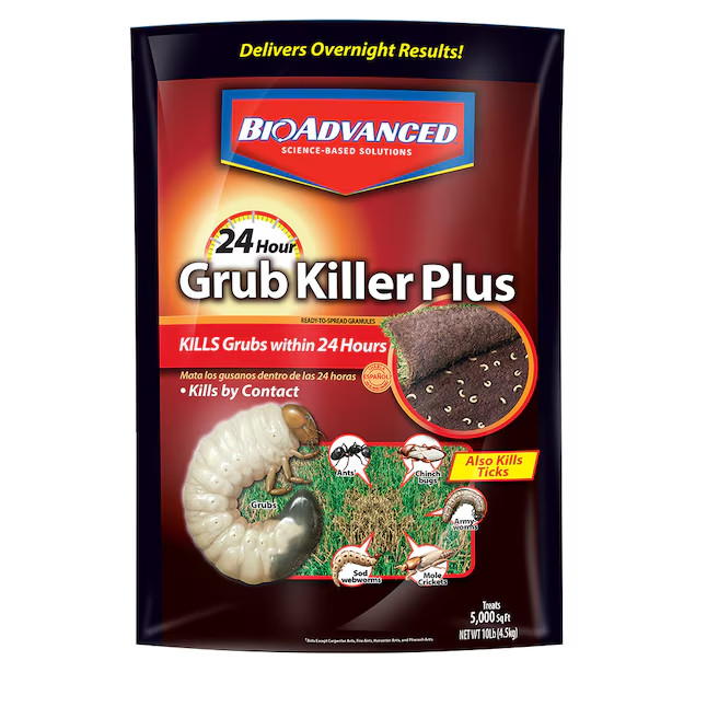 BioAdvanced 24 Hour Grub & Insect Killer Plus Kills By Contact Granules 10 lbs gallery