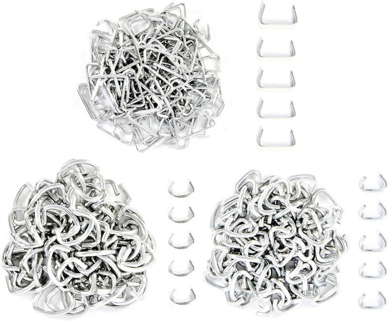 241pcs Hog Ring Pliers Kit Galvanized Steel Rings for Fence/Pet Cage Assembly US gallery