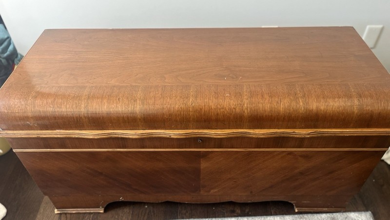 Bluebird Cedar Chest Brown Solid Wood Rectangular Storage Chest Trunk Hinged Lid gallery
