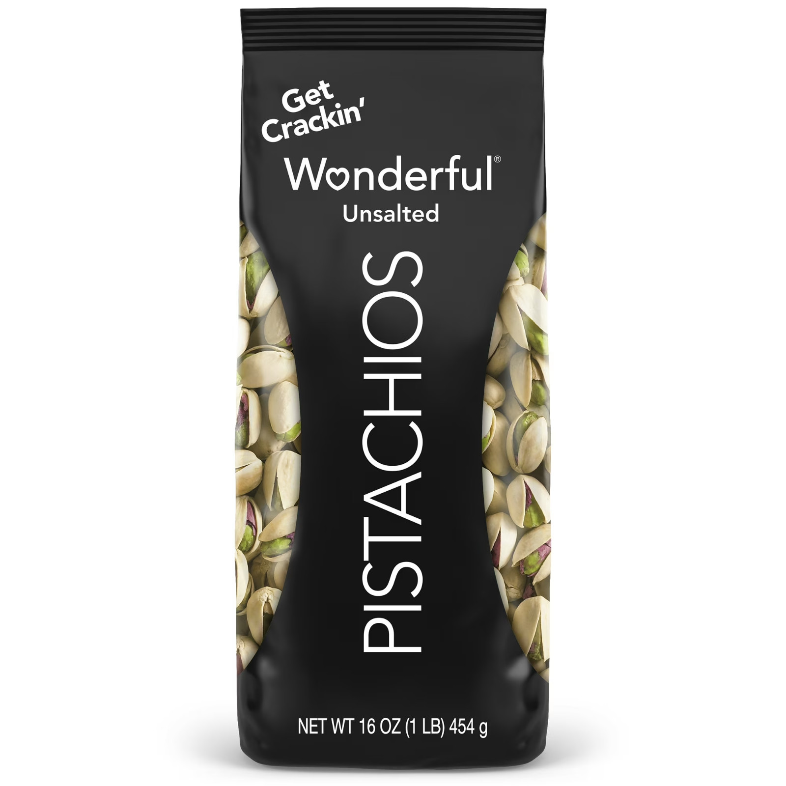 Wonderful Pistachios, In-Shell Roasted with No Salt Nuts, 16 Ounce Bag gallery