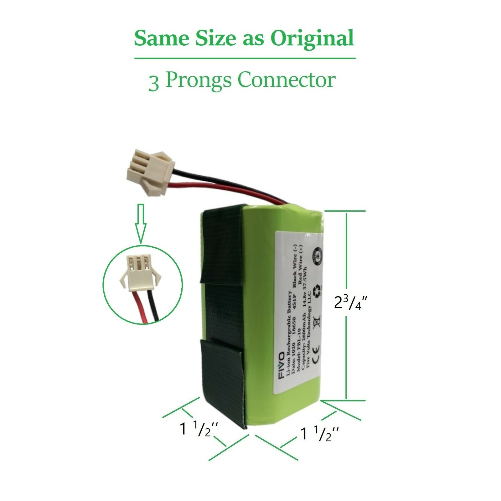 Replacement Battery for Coredy R300, R500+, R550, R580, R650, R3500, R3500S gallery