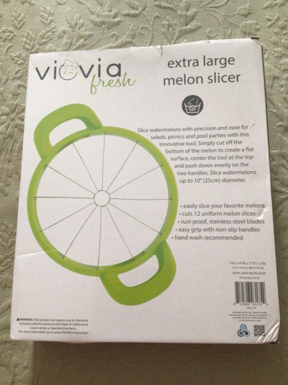 NEW Watermelon Extra Large Cutter : Stainless Steel Fruit Slicer Kitchen Handles gallery