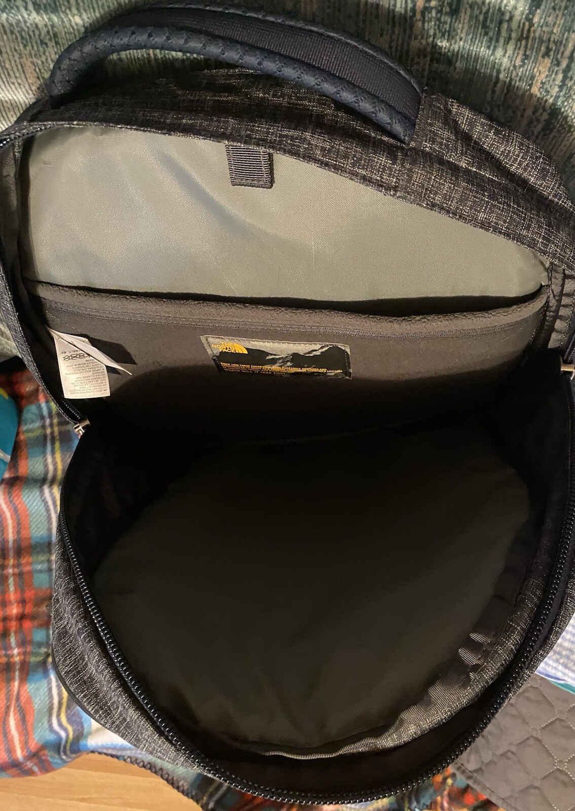 The North Face Borealis Backpack - Blue With Pink Logo EUC 3
