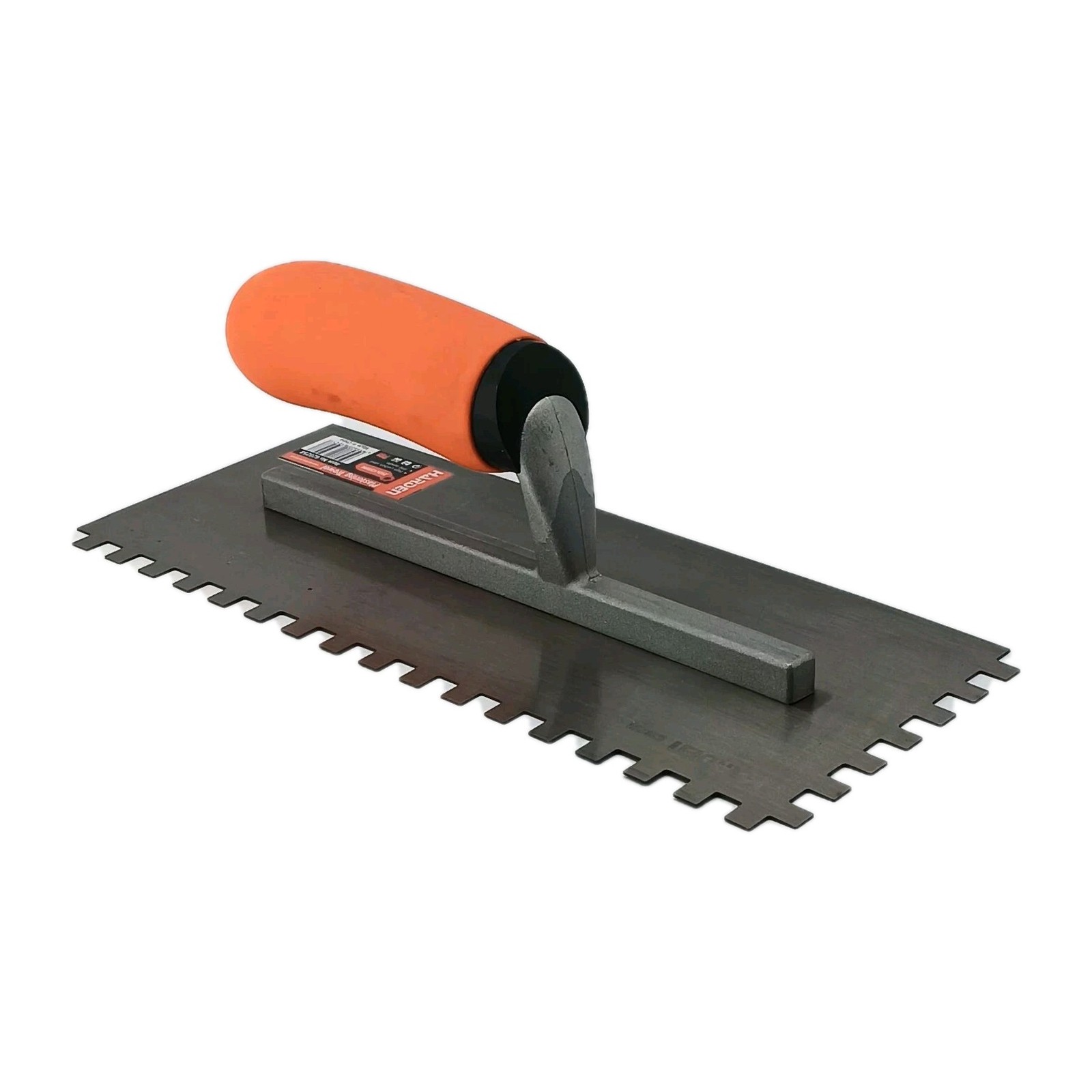 Harden Tile Plastering Tooth Trowel High Carbon Steel TPR Handle Orange gallery