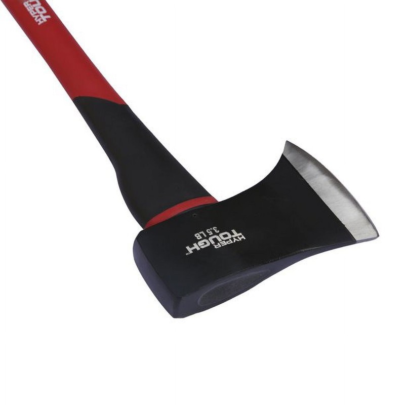 Hyper Tough 3.5 lb Single Bit Axe with Double Injection Fiberglass Handle and gallery