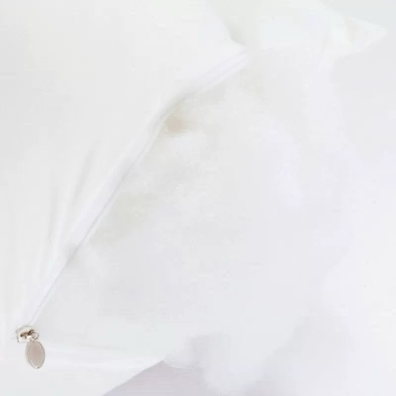 White Cotton Throw Decor Pillow Insert with Polyester Fill,Soft Fluffy- 12"x 20" gallery