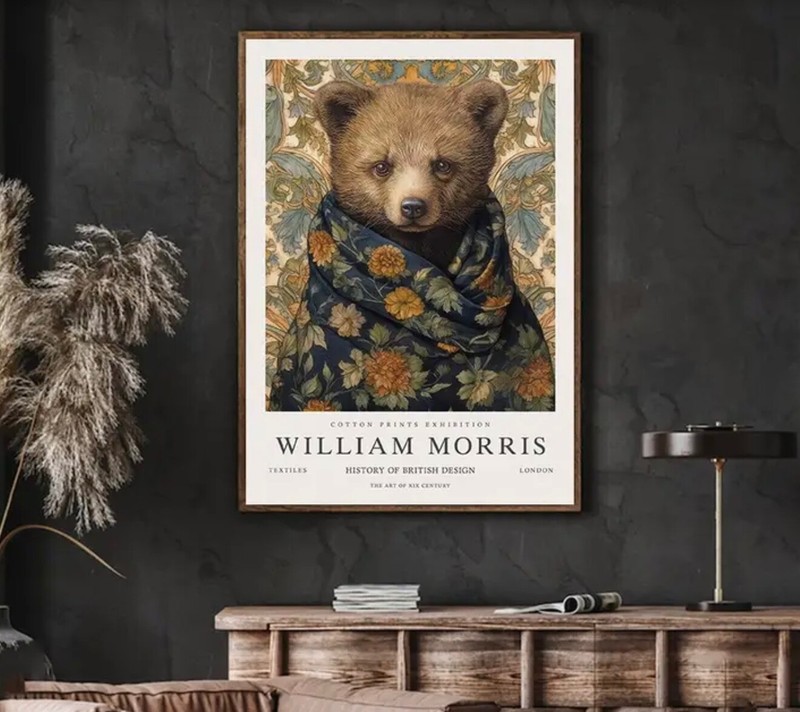 William Morris Canvas Wall Art Exhibition Print Bear 16 x 24 267 gallery