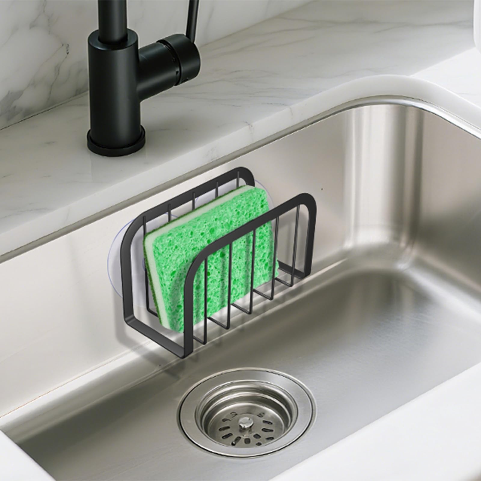Sponge Holder for Kitchen Sink,Kitchen Caddy with Sponge Holder,Dish Soap gallery