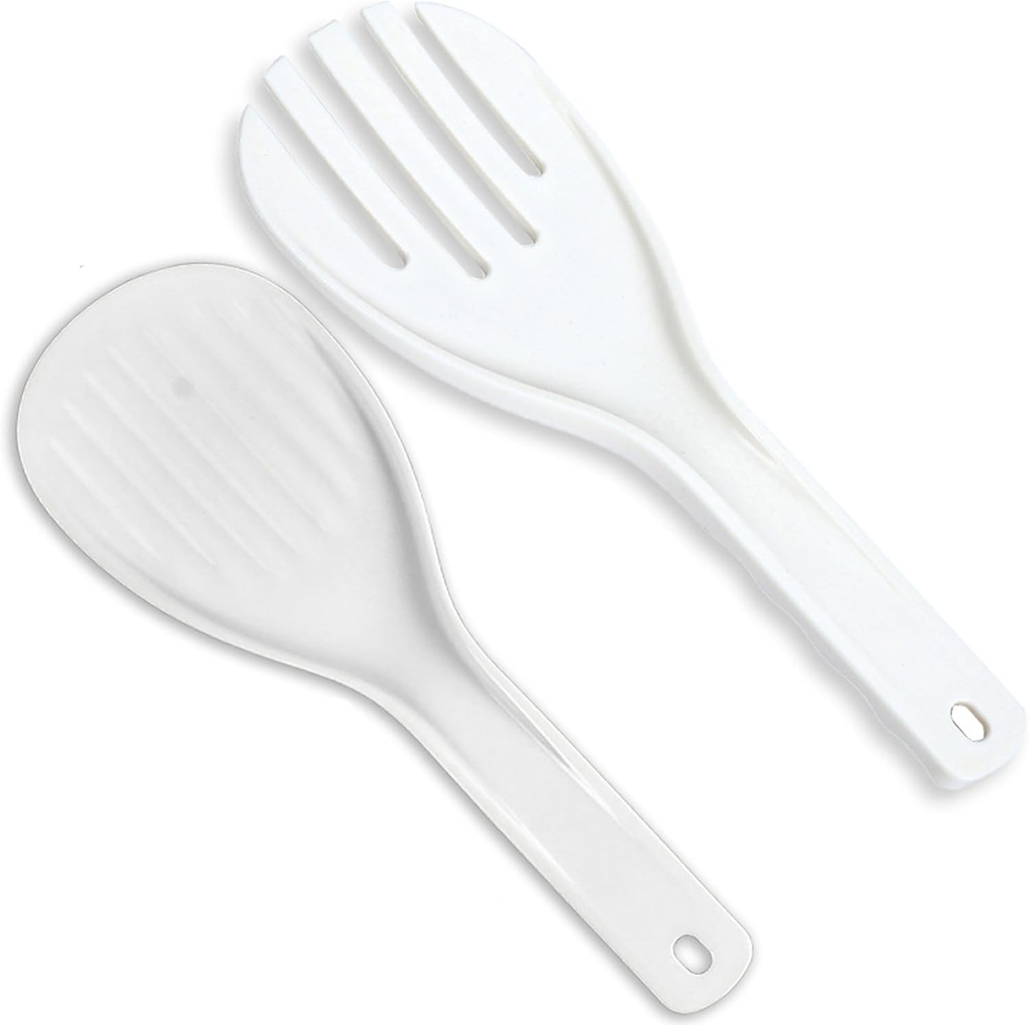 Plastic Rice Paddle Spoon Non-Stick 2pcs Spatula White gallery